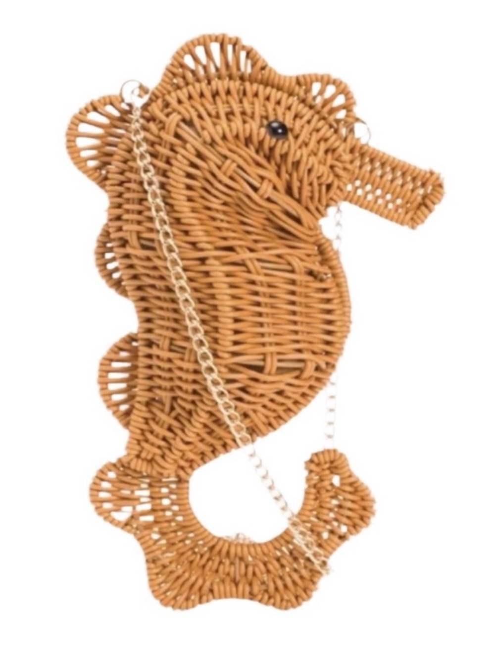 Tommy Bahama Woven Seahorse Crossbody Bag - Tan - Picture 2 of 3
